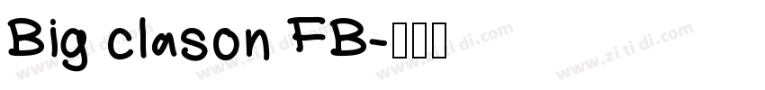 Big clason FB字体转换